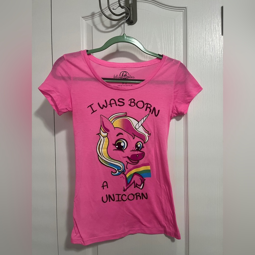 Bluenotes Bright Pink Unicorn Tee
